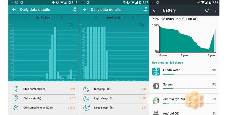 Fundo-Wear-smartwatch-app-battery-usage