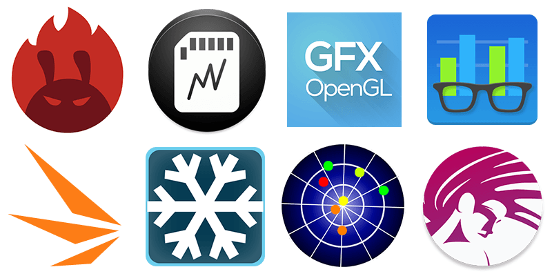 Benchmark-Apps-Android Benchmark Apps Android logos