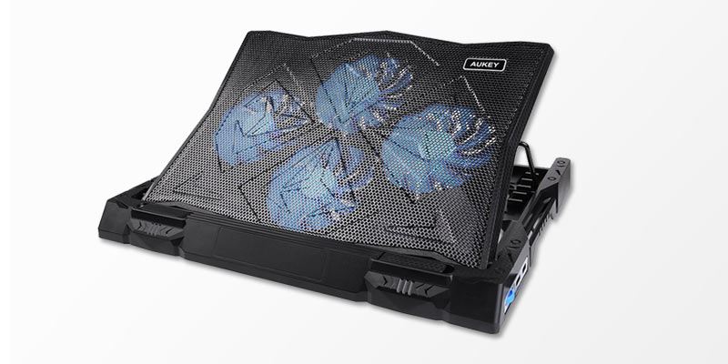 Aukey-4-fan-laptop-cooler-black Aukey 4 fan laptop cooler