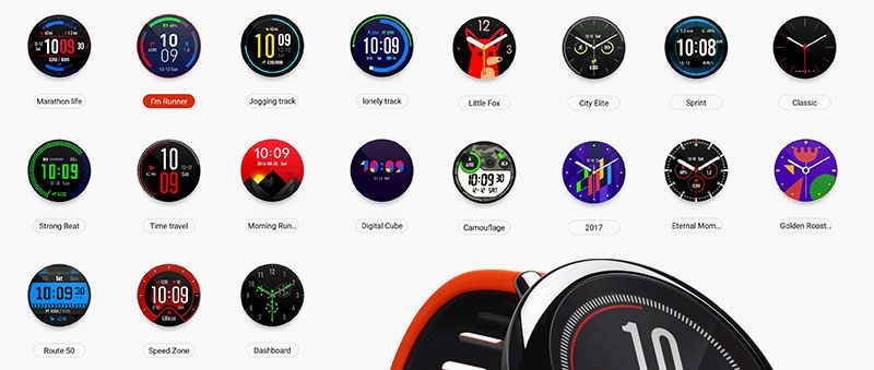 amazfit pace watch faces