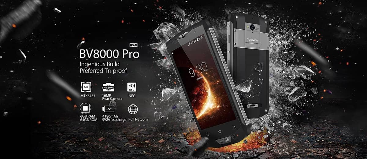 Blackview BV8000 Pro Header Blackview BV8000 Pro Black
