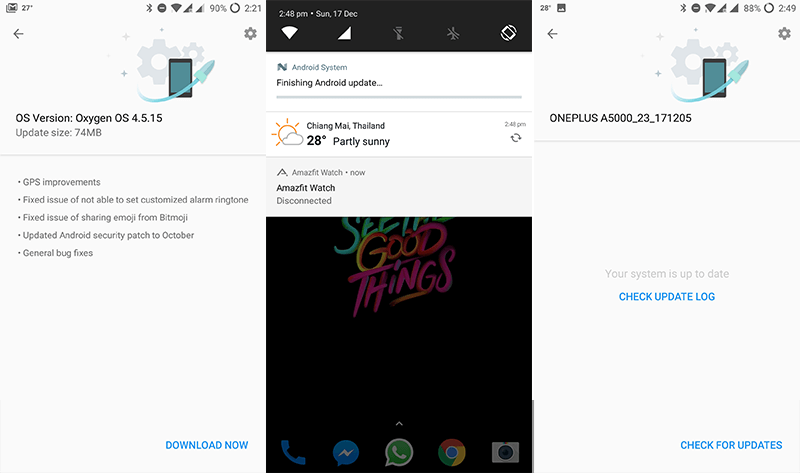 OnePlus 5 Oxygen OS Update