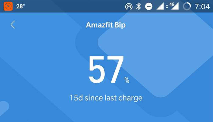 Huami Amazfit Bip Battery Life