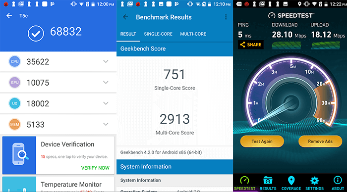 Leagoo T5C benchmarks Results Antutu Geekbench