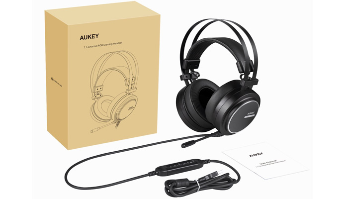 Aukey GH-S5 Gaming Headset Box Contents