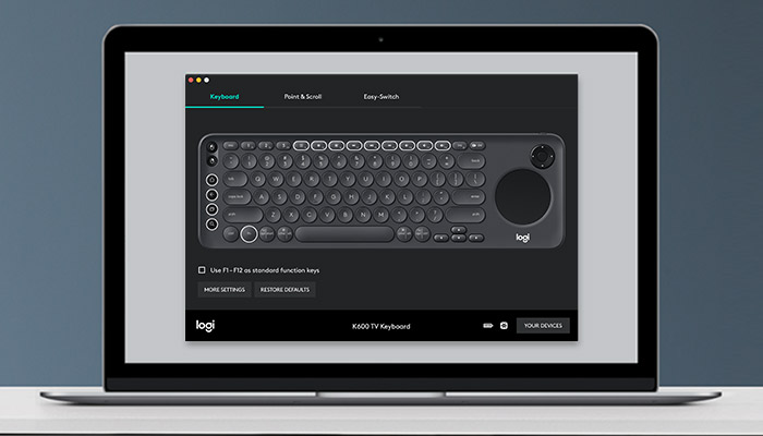 Logitech K600 Software