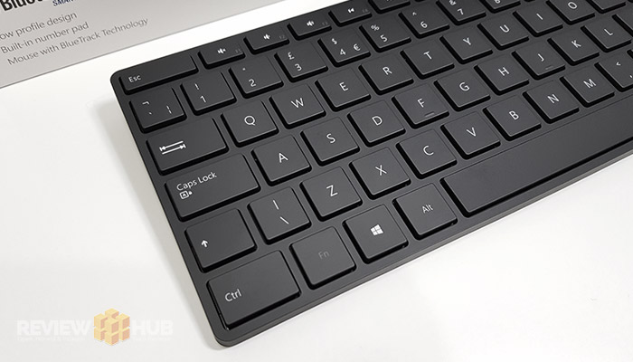 Microsoft Designer Bluetooth Keyboard layout