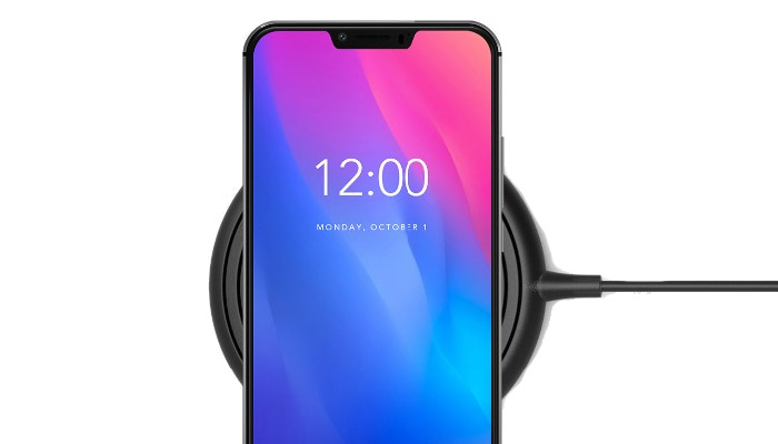 Vernee M8 Pro Blue Qi Charging