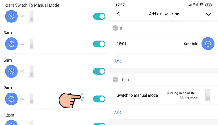 Automated Xiaomi Air Purifier Settings