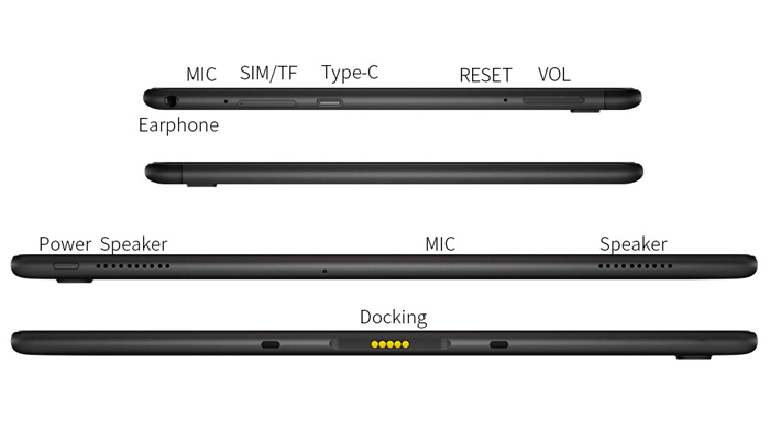 Teclast T30 Ports