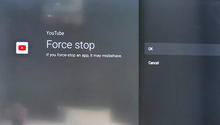 Chromecast TV Force Stop Apps